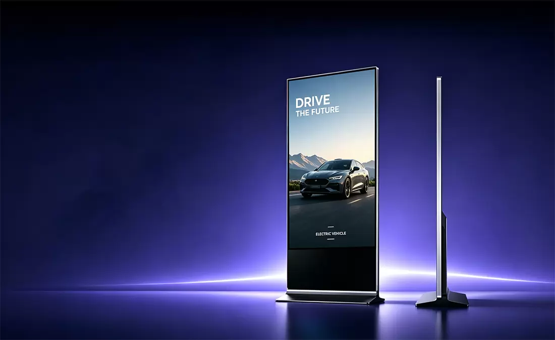<br>Exhibici&oacute;n de publicidad t&aacute;ctil de soporte